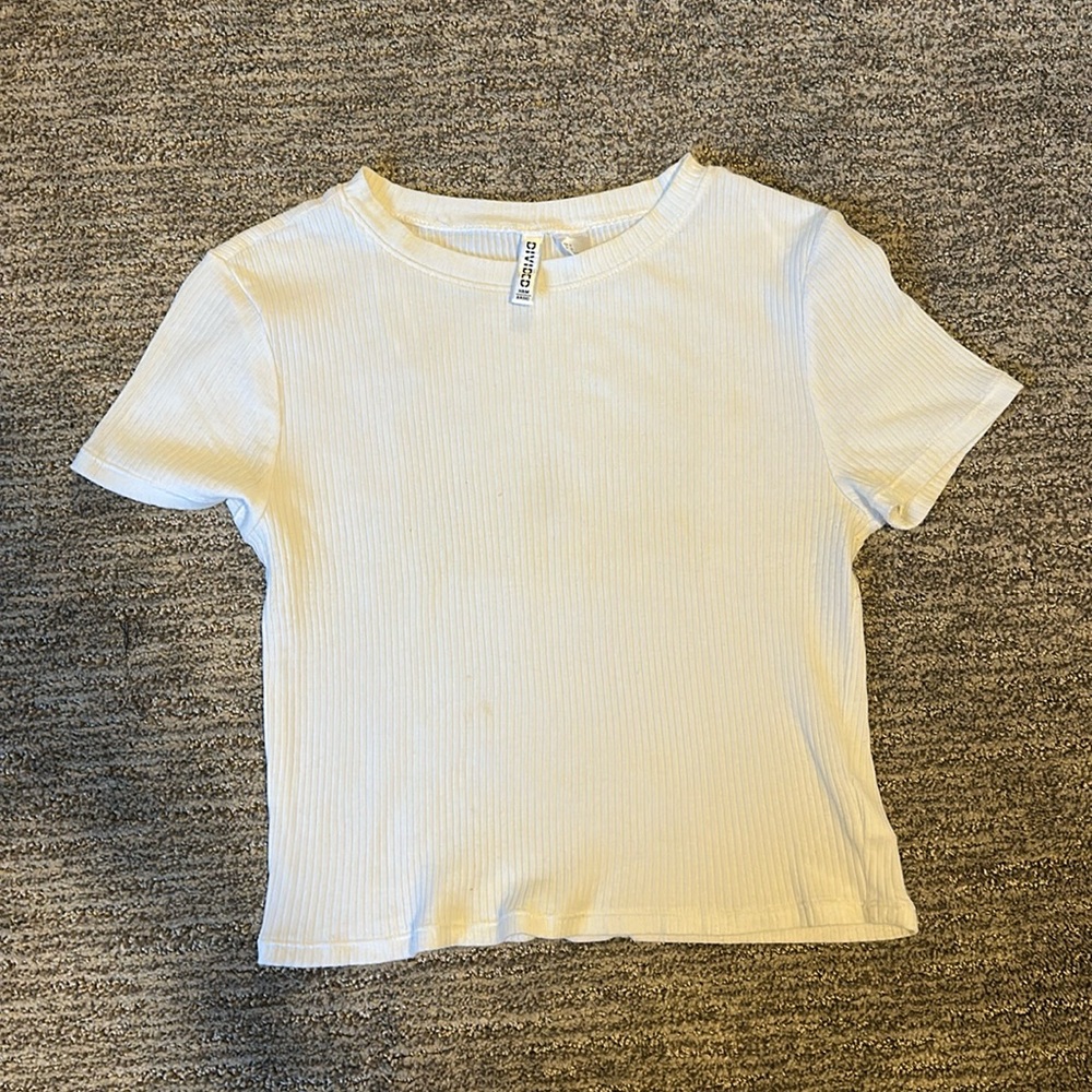 H&M White Crop top